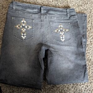 3/$20 NWT Faded Glory Gray Women's Bootcut Jeans